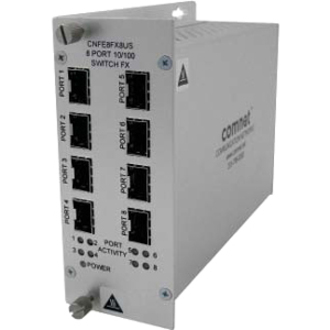 ComNet 8-Port 10/100Mbps Unmanaged Switch - 8 Ports - Fast Ethernet - 10/100Base-TX - 2 Layer Supported - Twisted Pair - Rack-mountable, Desktop - Lifetime Limited Warranty