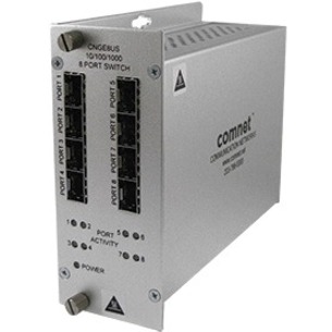 ComNet Gigabit 8-port Ethernet Unmanaged Switch - Gigabit Ethernet - 1000Base-FX - 2 Layer Supported - 8 SFP Slots - Optical Fiber - Rail-mountable, Rack-mountable, Wall Mountable, Desktop - Lifetime Limited Warranty