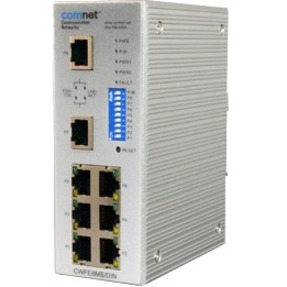 ComNet Industrial Grade Managed Ethernet Switch with (8) 10/100TX Ports - 8 Ports - Manageable - Fast Ethernet - 10/100Base-TX - 2 Layer Supported - Twisted Pair - Rail-mountable, Wall Mountable - 5 Year Limited Warranty
