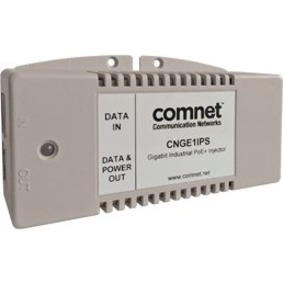 ComNet Power Over Ethernet (PoE+) Midspan Injector For 10/100/1000T(X) - 120 V AC, 230 V AC Input - 56 V DC, 625 mA Output - 1 x 10/100/1000Base-T Input Port(s) - 1 x 10/100/1000Base-T Output Port(s) - 30 W - DIN Rail/Wall Mountable