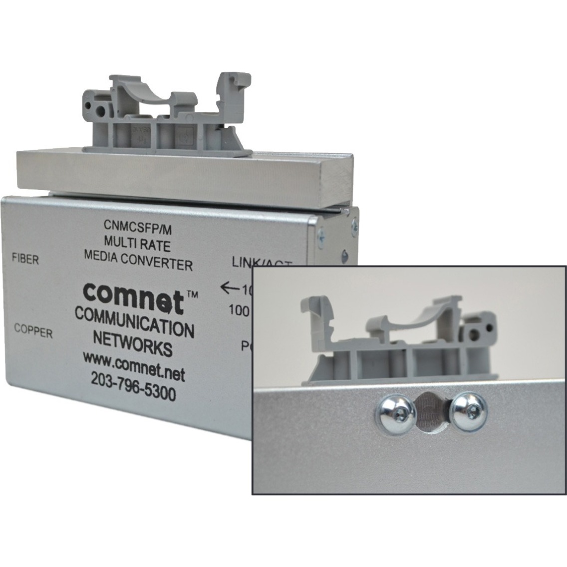 ComNet DINBKT4 Mounting Adapter for DIN Rail - Aluminum