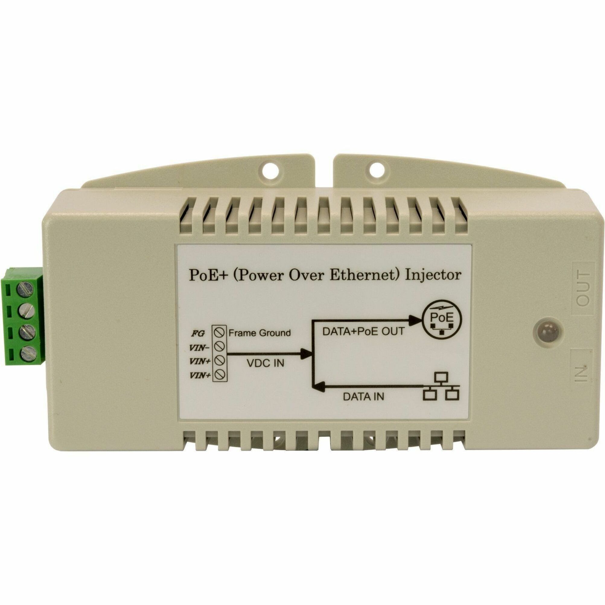 ComNet DC to DC Power over Ethernet Injector - 24 V DC Input - 10/100/1000Base-T Input Port(s) - 10/100/1000Base-T Output Port(s) - 35 W