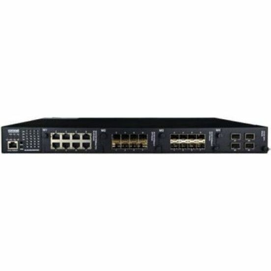 ComNet Industrial 2 × 10GBase-X SFP+ ports - Module Only (requires purchase of SFP+ modules) - Manageable - 10 Gigabit Ethernet - 10/100/1000Base-TX - 3 Layer Supported - Modular - 46 W Power Consumption - Optical Fiber, Twisted Pair - 1U - Rack-mountable - Lifetime Limited Warranty