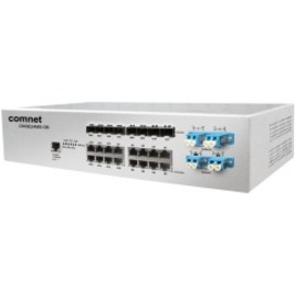 ComNet CNGE24MSS2-OB Ethernet Switch - 24 Ports - Manageable - 2 Layer Supported - Modular - 8 SFP Slots - Twisted Pair, Optical Fiber - DIN Rail Mountable - Lifetime Limited Warranty