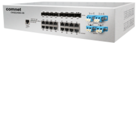 ComNet CNGE24MSS2-OB Ethernet Switch - 24 Ports - Manageable - 2 Layer Supported - Modular - 8 SFP Slots - Twisted Pair, Optical Fiber - DIN Rail Mountable - Lifetime Limited Warranty