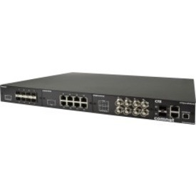 ComNet CTS24+2 Switch Chassis - Manageable - 2 Layer Supported - Modular - 20 W Power Consumption - Twisted Pair, Optical Fiber - 1U - Rack-mountable