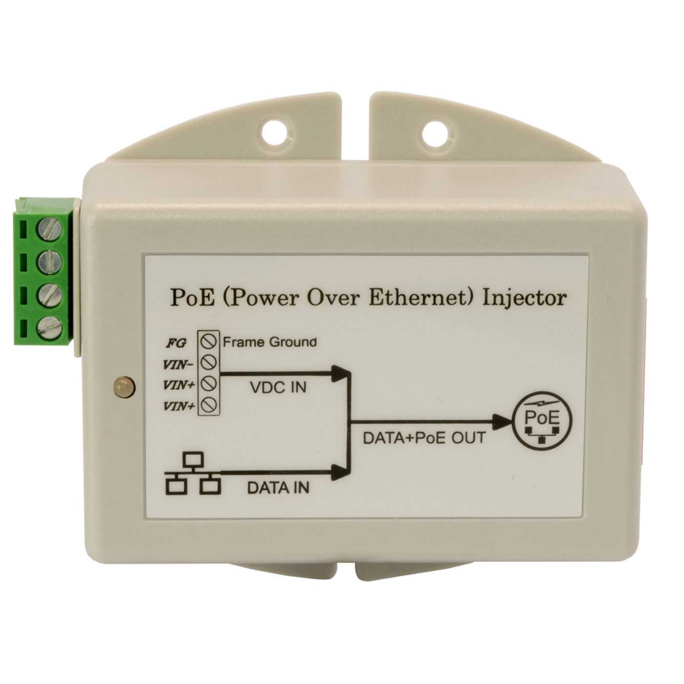 ComNet DC to DC Power over Ethernet Injector - 12 V DC Input - 48 V DC, 350 mA Output - 10/100/1000Base-T Input Port(s) - PoE Output Port(s) - 17 W