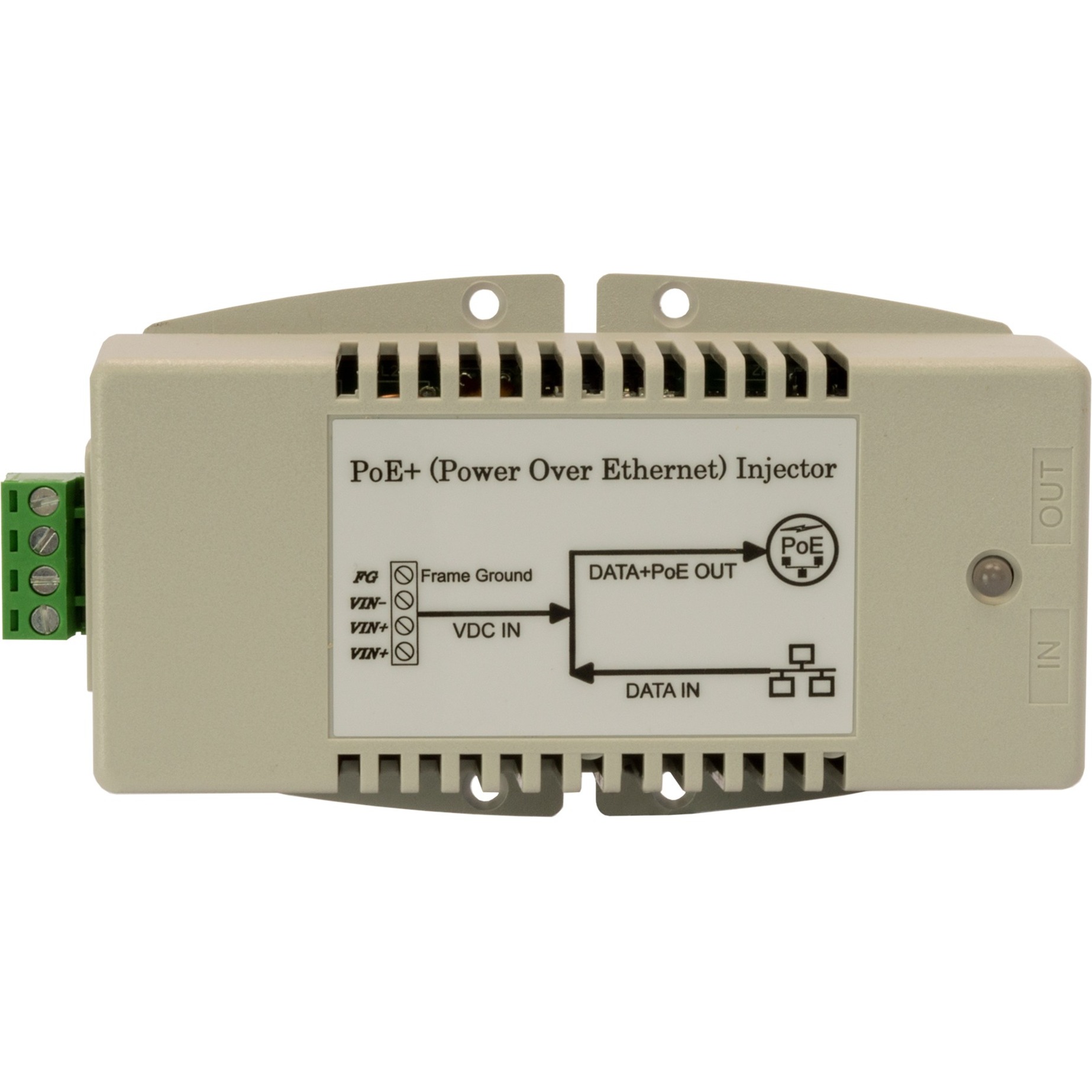 ComNet DC to DC Power over Ethernet Injector - 48 V DC Input - 48 V DC, 350 mA Output - 10/100/1000Base-T Input Port(s) - PoE Output Port(s) - 17 W