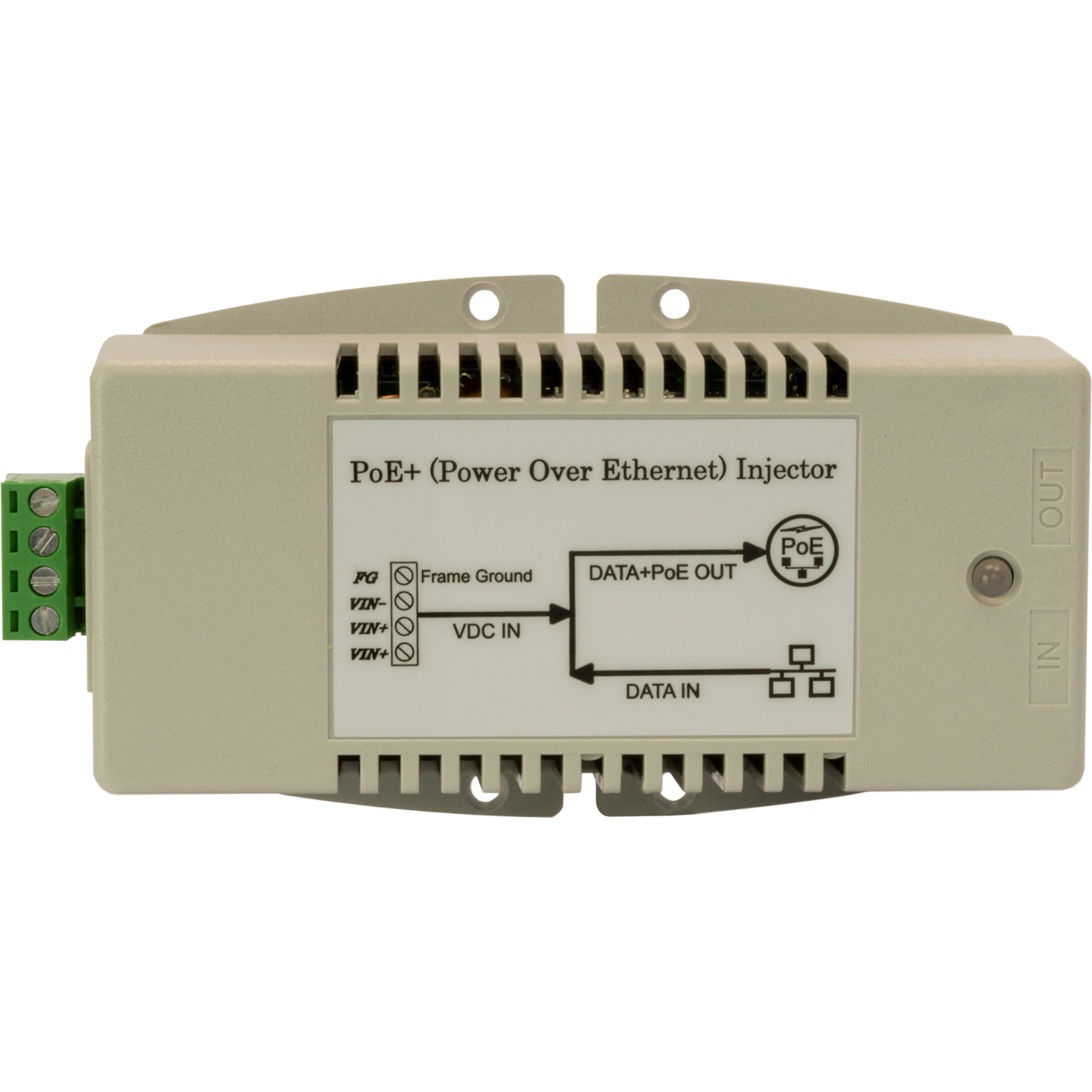 ComNet DC to DC Power over Ethernet Injector - 48 V DC Input - 48 V DC, 350 mA Output - 10/100/1000Base-T Input Port(s) - PoE Output Port(s) - 17 W