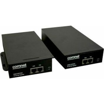 ComNet CNGE1IPSXXAC PoE++ Injector - 120 V AC, 230 V AC Input - 57 V DC Output - RJ-45 Input Port(s) - RJ-45 Output Port(s) - 75 W
