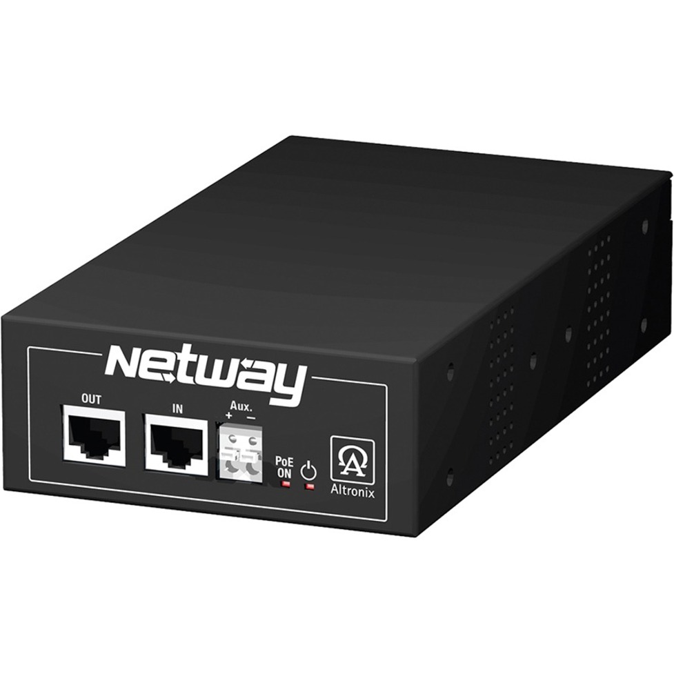 Altronix Single Port Hi-PoE Injector for Standard & Enhanced Power Network Infrastructure - 120 V AC, 230 V AC Input - 56 V DC Output - 1 x 10/100/1000Base-T Input Port(s) - 1 x 10/100/1000Base-T Output Port(s) - 60 W