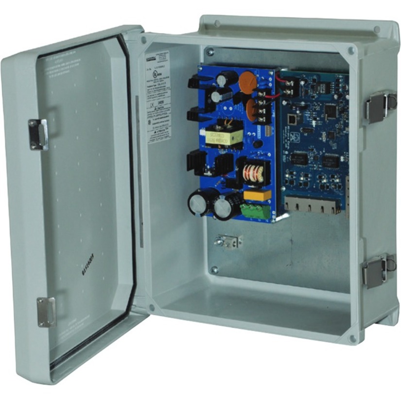 Altronix 4-port PoE+ Hardened Switch - 4 Ports - Manageable - Gigabit Ethernet - 10/100/1000Base-T, 1000Base-X - 2 Layer Supported - Modular - 1 SFP Slots - 120 W Power Consumption - 30 W PoE Budget - Twisted Pair, Optical Fiber - PoE Ports - Enclosure, Pole Mount - Lifetime Limited Warranty