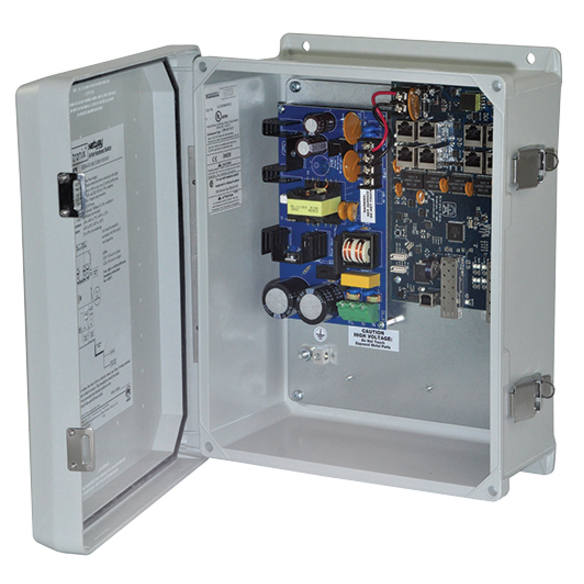 Altronix 8PT FIB MED CONV/2SFP/PS/NEMA4 - 120 V AC, 230 V AC Input - 115 W