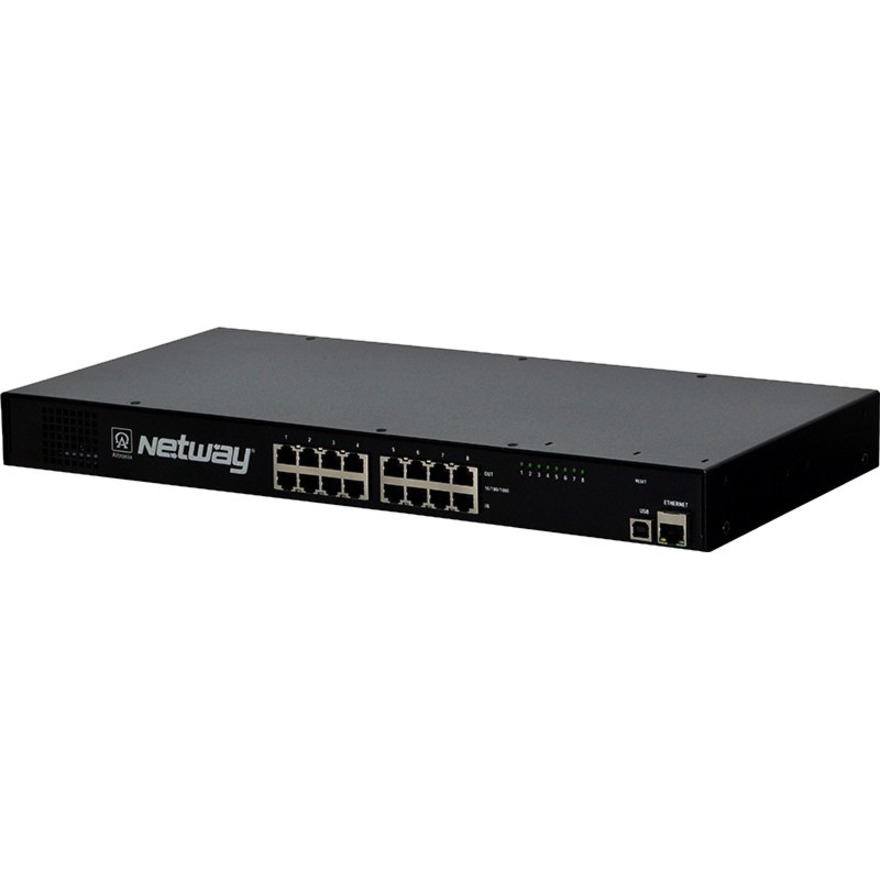 Altronix 8-Port Managed 802.3bt Midspan Injecto - 120 V AC, 230 V AC Input - 8 x PoE Input Port(s) - 8 x PoE Output Port(s) - 480 W - 1U