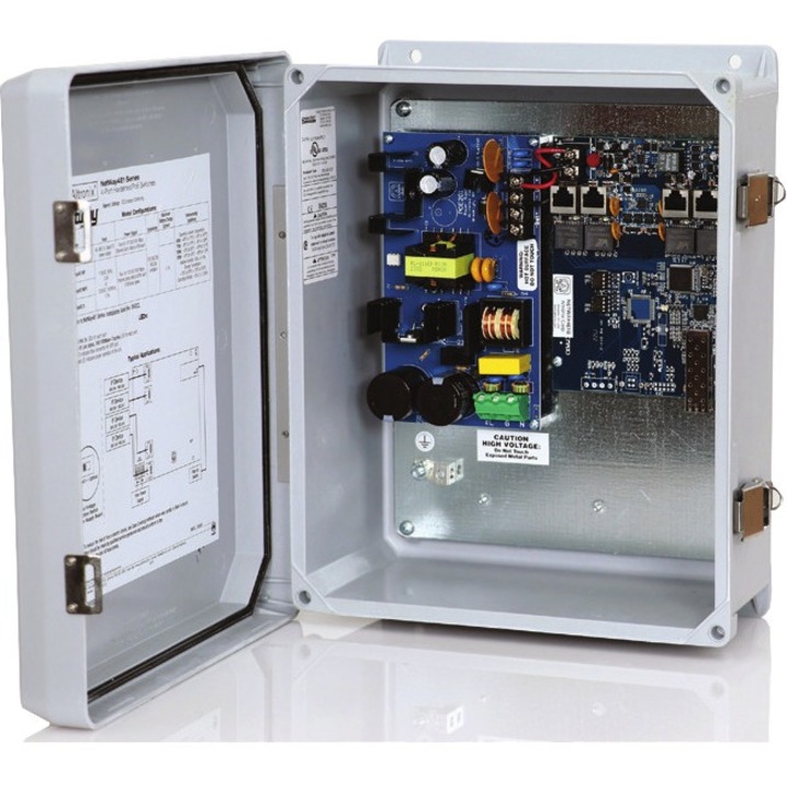 NetWay 4-Port PoE+ Hardened Switch - 4 Ports - Gigabit Ethernet - 10/100/1000Base-T, 1000Base-X - 2 Layer Supported - Modular - 1 SFP Slots - 120 W Power Consumption - Twisted Pair, Optical Fiber - PoE Ports - Lifetime Limited Warranty