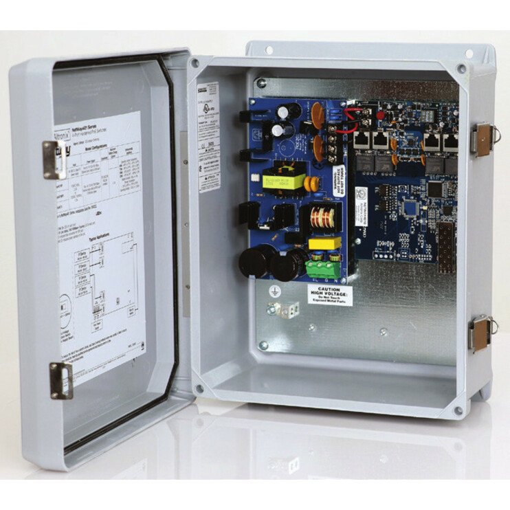 NetWay 4-Port PoE+ Hardened Switch - 4 Ports - Gigabit Ethernet - 10/100/1000Base-T, 1000Base-X - 2 Layer Supported - Modular - 1 SFP Slots - 120 W Power Consumption - Twisted Pair, Optical Fiber - PoE Ports - Lifetime Limited Warranty