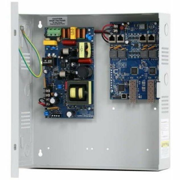 NetWay 4-port Hardened Indoor 4PPoE (802.3bt) Switch with Integral Power - 4 Ports - Gigabit Ethernet - 10/100/1000Base-T, 1000Base-X - 2 Layer Supported - Single-mode, Multi-mode - 2 SFP Slots - 240 W PoE Budget - Twisted Pair, Optical Fiber - PoE Ports - Wall Mountable, Enclosure - Lifetime Limited Warranty