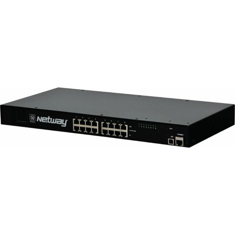 NetWay NETWAY81G PoE Injector - 120 V AC, 230 V AC Input - 8 x 10/100/1000Base-T Input Port(s) - 8 x 10/100/1000Base-T Output Port(s) - 240 W - 1U