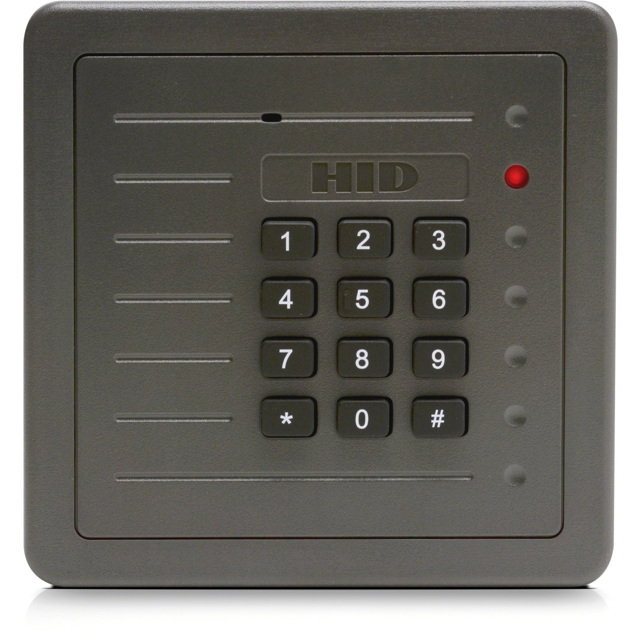 HID 125 kHz Wall Switch Proximity Reader - 8" Operating Range - Wiegand - Gray