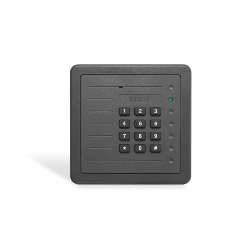 HID ProxPro 5352A Card Reader/Keypad Access Device - Gray - Proximity - 8" Operating Range - Serial - 28.5 V DC