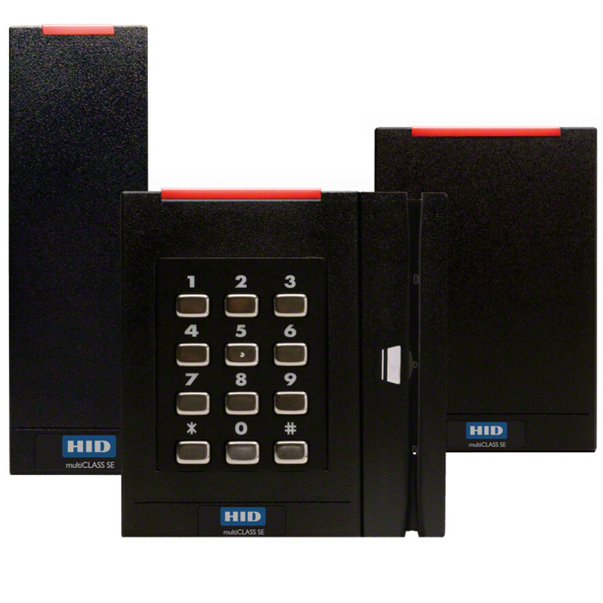 HID multiCLASS RP40 Smart Card Reader - Cable - 3.50" Operating Range - Black