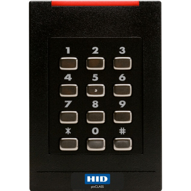 HID pivCLASS RK40-H Smart Card Reader - Cable - 2" Operating Range - Black
