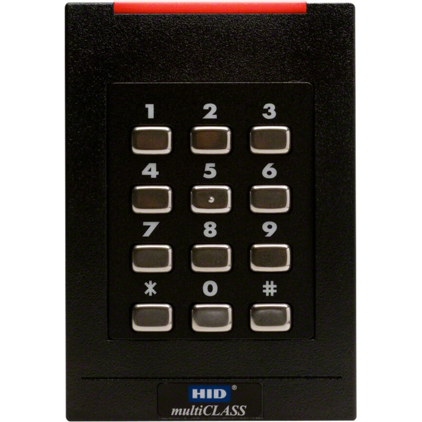 HID multiCLASS SE RPK40 6136C Smart Card Reader - Cable - 4.25" Operating Range - Black