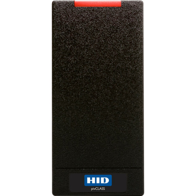 HID pivCLASS R10-H Smart Card Reader - Cable - 2.80" Operating Range - Black