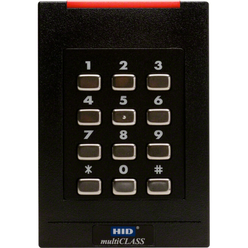 HID multiCLASS SE RPK40 Smart Card Reader - Cable - 4.25" Operating Range - Black