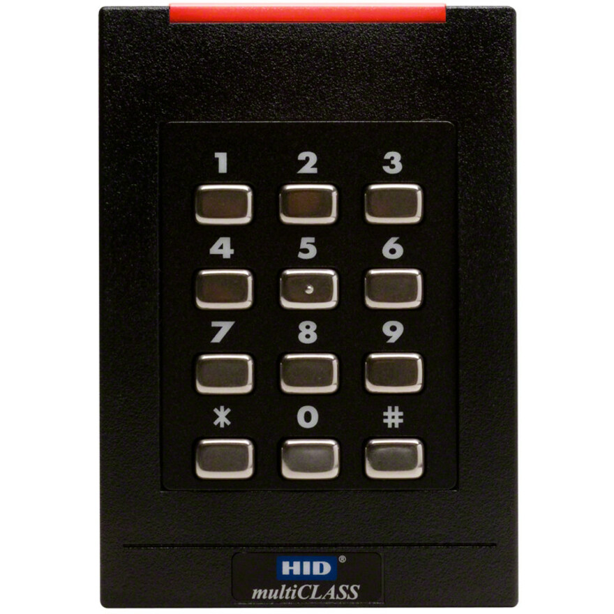 HID multiCLASS SE RPK40 Smart Card Reader - Cable - 4.25" Operating Range - Black