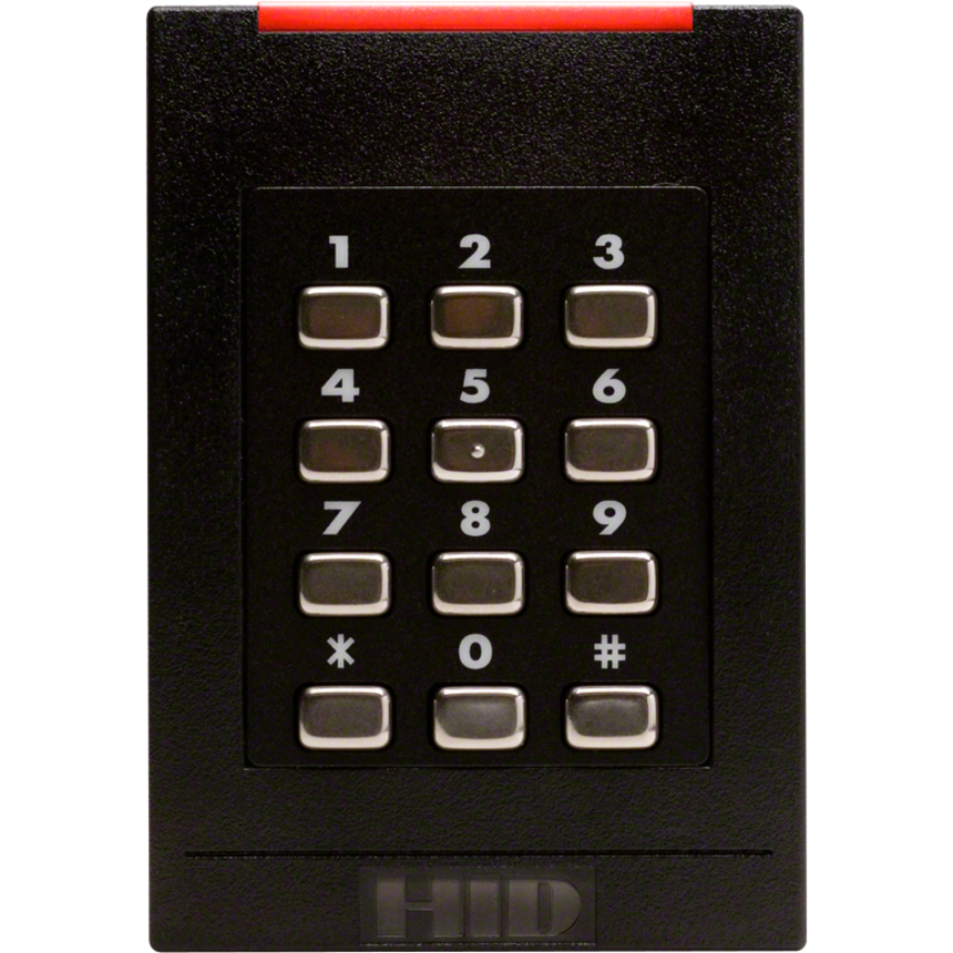HID pivCLASS RK40-H Smart Card Reader - Cable - 4" Operating Range - Black
