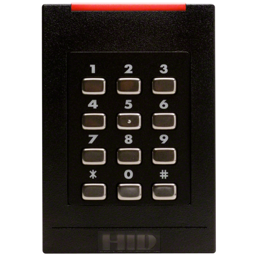 HID pivCLASS RK40-H Smart Card Reader - Cable - 4" Operating Range - Black