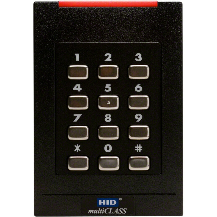 HID multiCLASS SE RPK40 6136C Smart Card Reader - Cable - 4.25" Operating Range - Black