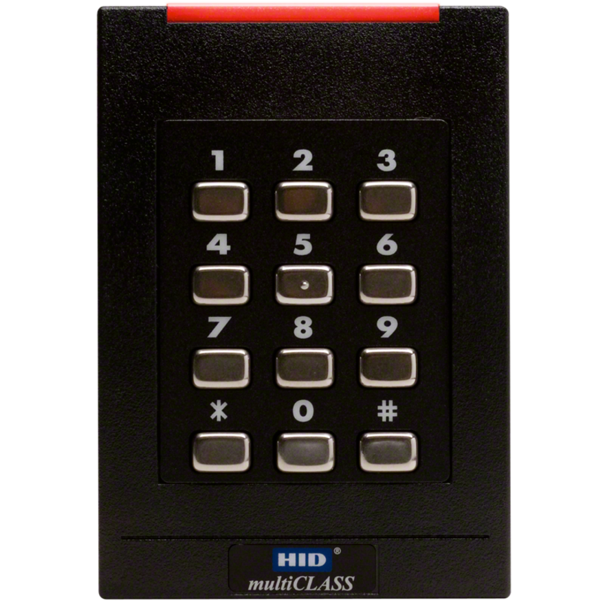 HID multiCLASS SE RPK40 6136C Smart Card Reader - Cable - 4.25" Operating Range - Black
