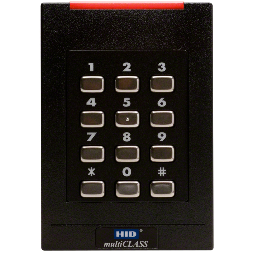 HID multiCLASS SE RPK40 6136A Smart Card Reader - Cable - 4.25" Operating Range - Black