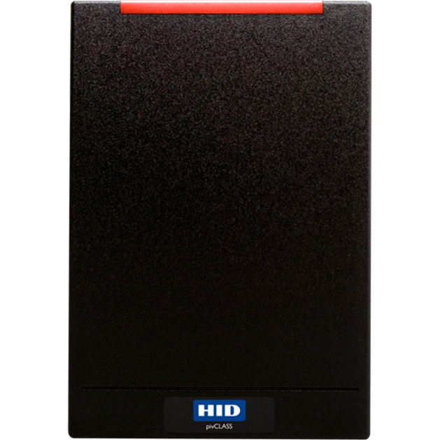 HID pivCLASS R40-H Smart Card Reader - Cable - 3.50" Operating Range - Black