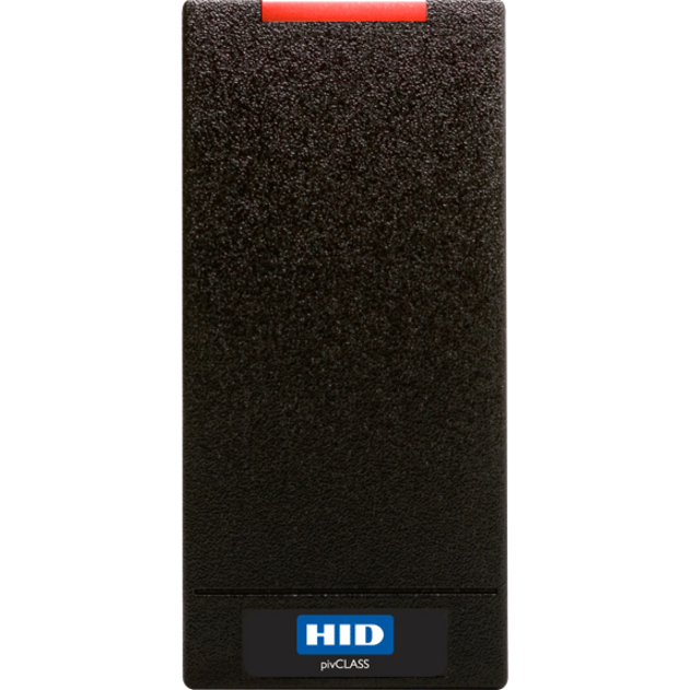 HID pivCLASS R10-H Smart Card Reader - Cable - 2.80" Operating Range - Black