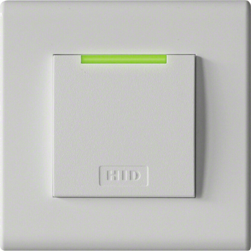 HID iCLASS SE R95A Smart Card Reader - Cable - 2.76" Operating Range - White