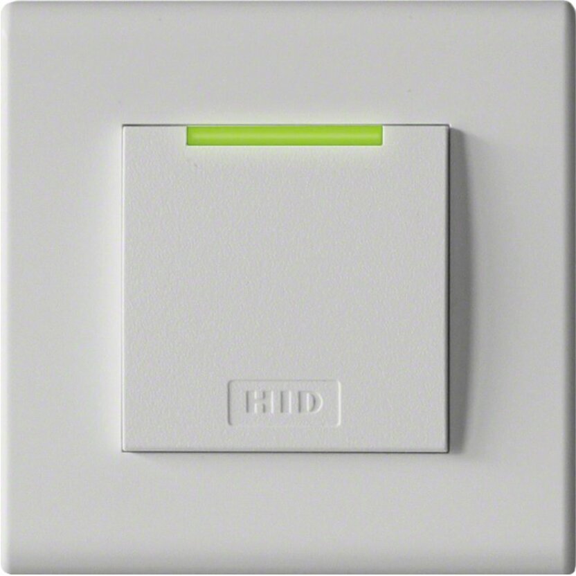 HID iCLASS SE R95A Smart Card Reader - Cable - 2.76" Operating Range - White