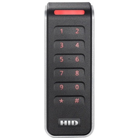 HID Signo 20k Card Reader/Keypad Access Device - Black, Silver Door - Key Code, Proximity - 3.94" Operating Range - Bluetooth - Serial - Wiegand - 12 V DC