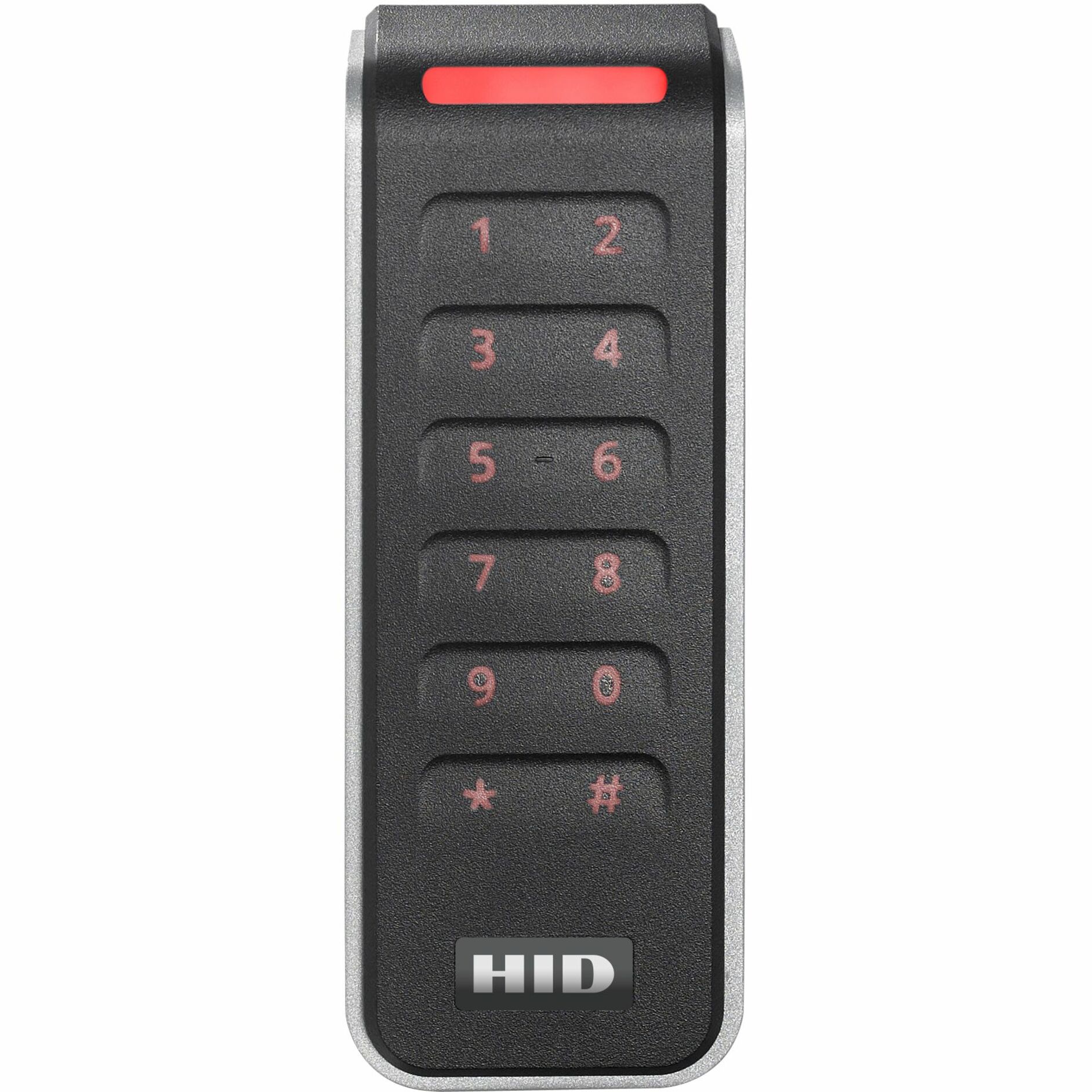 HID Signo 20k Card Reader/Keypad Access Device - Black, Silver Door, Indoor, Outdoor - Key Code, Proximity - 3.94" Operating Range - Bluetooth - Serial - Wiegand - 12 V DC