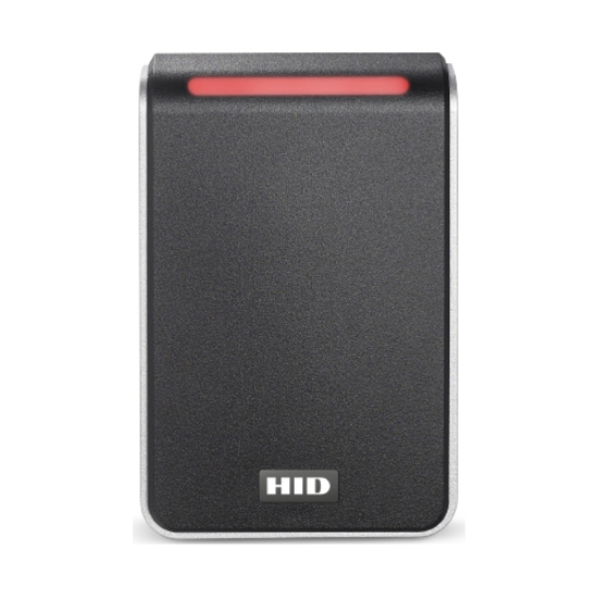 HID Signo 40 Card Reader Access Device - Black, Silver Door, Indoor, Outdoor - Proximity - 3.94" Operating Range - Bluetooth - Serial - Wiegand - 12 V DC