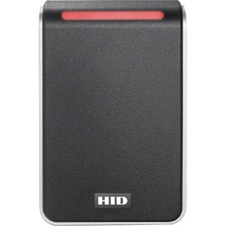 HID Signo 40 Card Reader Access Device - Black, Silver Door - Proximity - 3.94" Operating Range - Bluetooth - Serial - Wiegand - 12 V DC