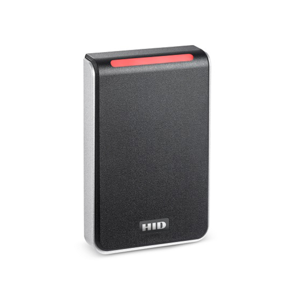 HID Signo 40 Card Reader Access Device - Black, Silver Door - Proximity - 3.94" Operating Range - Bluetooth - Serial - Wiegand - 12 V DC