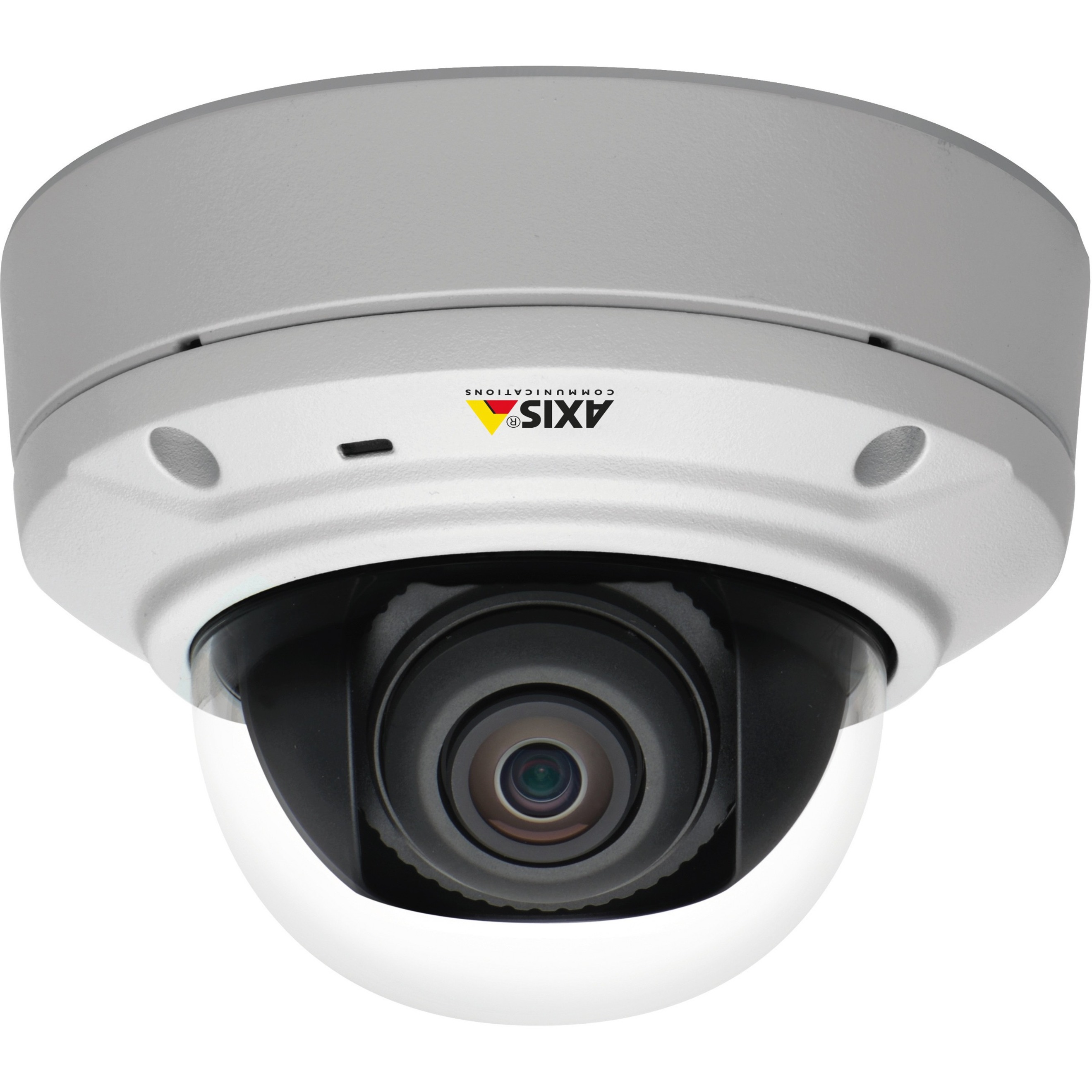 AXIS M3026-VE 3 Megapixel Indoor/Outdoor Network Camera - Color, Monochrome - Dome - White - H.264, MJPEG, MPEG-4 - 2048 x 1536 Fixed Lens - 30 fps - CMOS - Fast Ethernet - Vandal Resistant, Impact Resistant