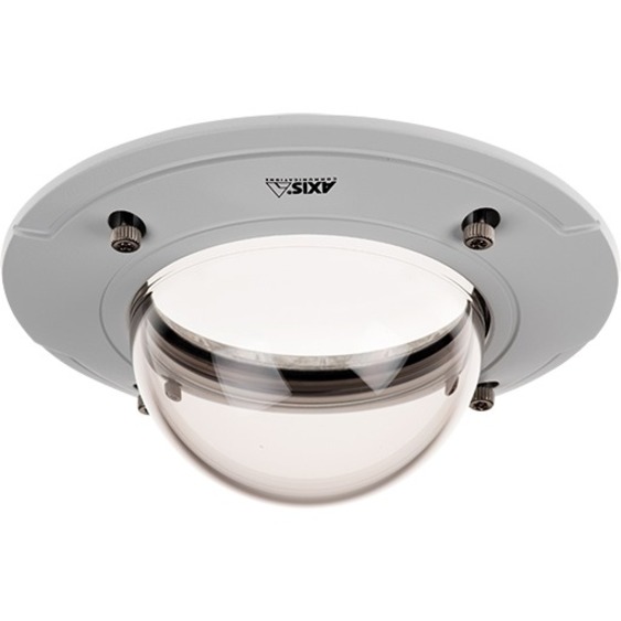 AXIS P3364-LVE Semi-smoked Dome Cover - Outdoor, Outdoor - Vandal Resistant - Plastic, Aluminum - White, Smoke