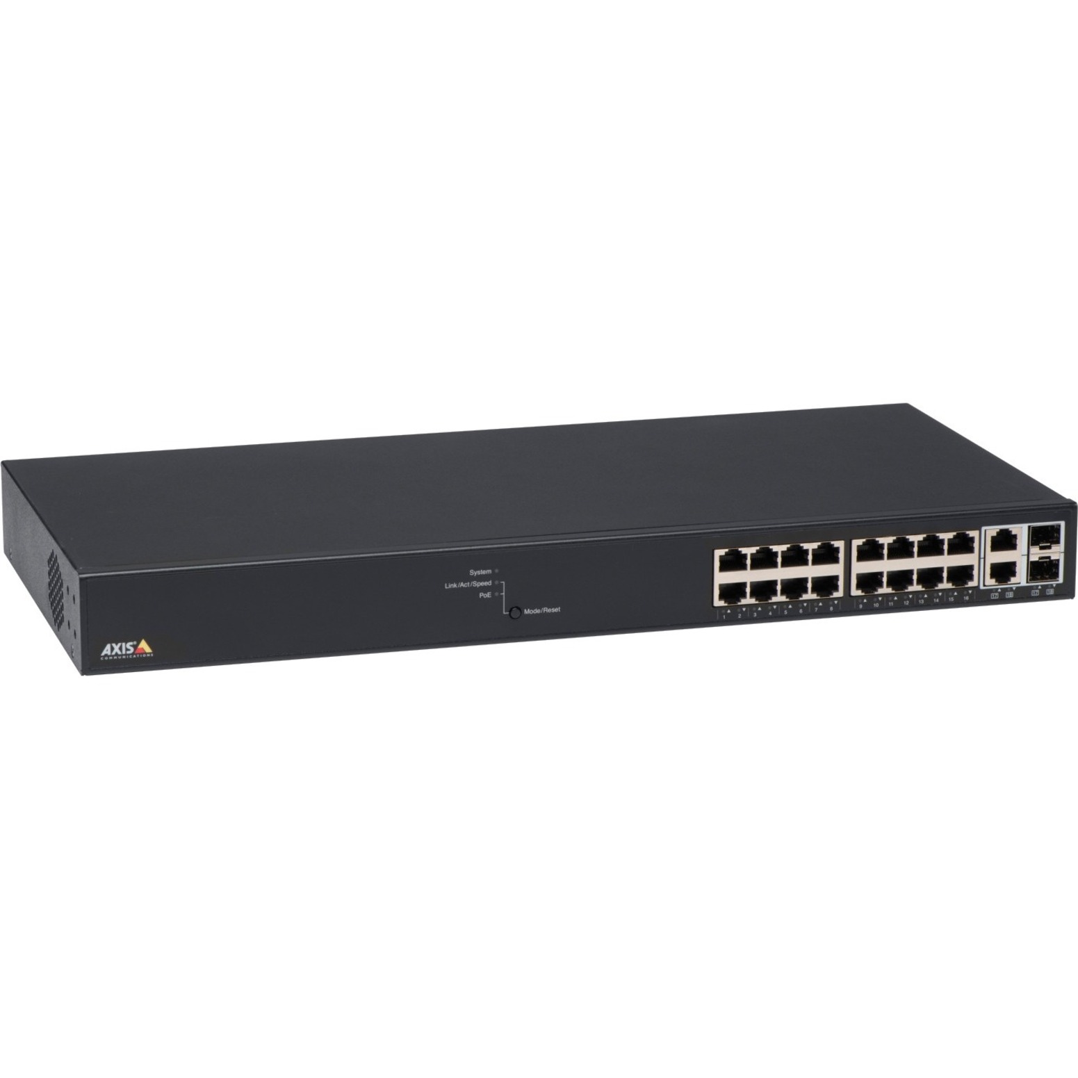 AXIS T8516 PoE+ Network Switch - 18 Ports - Manageable - Gigabit Ethernet - 1000Base-X, 10/100/1000Base-T - 2 Layer Supported - Modular - 2 SFP Slots - Twisted Pair, Optical Fiber - Desktop, Rack-mountable - 3 Year Limited Warranty - TAA Compliant