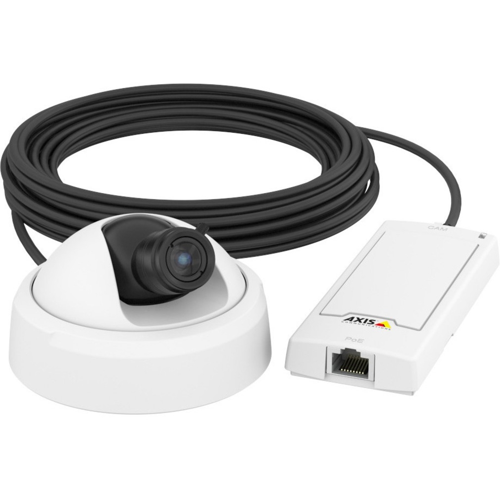 AXIS P1275 2 Megapixel Indoor HD Network Camera - Color - Dome - White - MJPEG, H.264/MPEG-4 AVC - 1920 x 1080 - 2.80 mm- 6 mm Varifocal Lens - 2.1x Optical - 30 fps - RGB CMOS - Bracket Mount