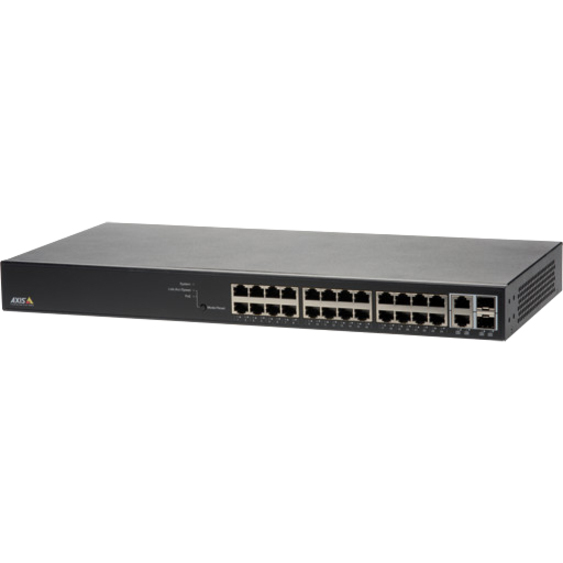 AXIS T8524 Ethernet Switch - 24 Ports - Manageable - 1000Base-X - 2 Layer Supported - Modular - 2 SFP Slots - Twisted Pair, Optical Fiber - TAA Compliant