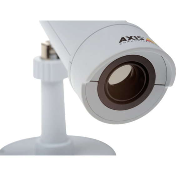 AXIS P1280-E 300 Kilopixel Indoor/Outdoor Network Camera - Color - White - TAA Compliant - H.264 (MPEG-4 Part 10/AVC), MJPEG - 4 mm Fixed Lens - 8 fps - Wall Mount, Ceiling Mount, Bracket Mount - Weather Resistant